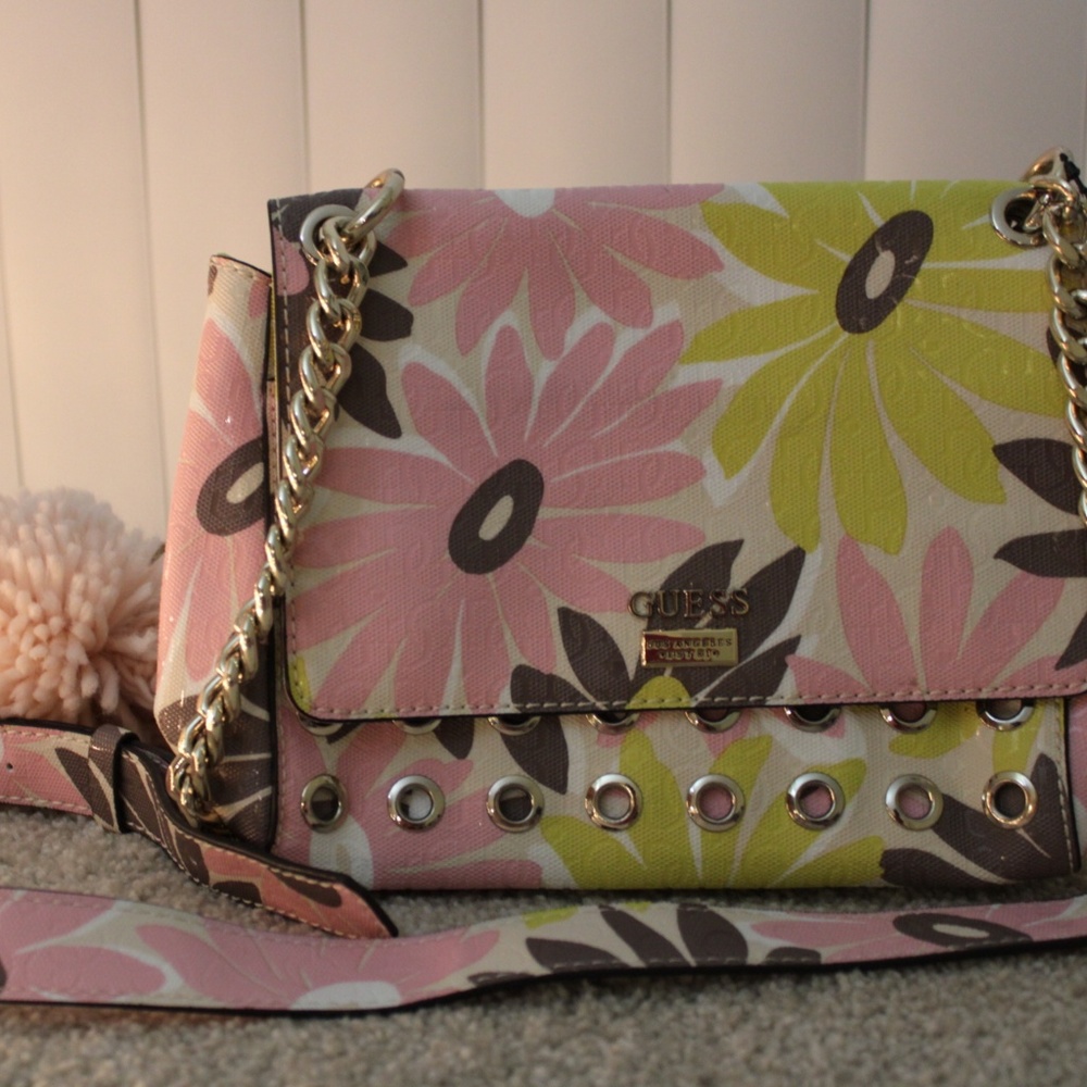 :BLACK FRIDAY SALE: Colorful BRAND NEW!GUESS Handbag
